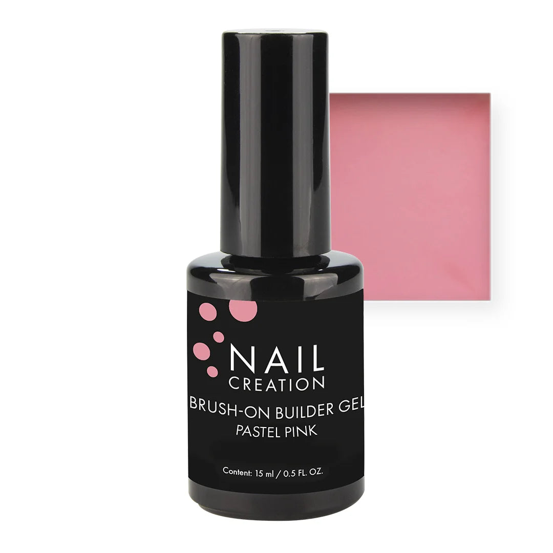 Brush-On Builder Gel 15ml - Pastel Pink - Le gel de construction en bouteille