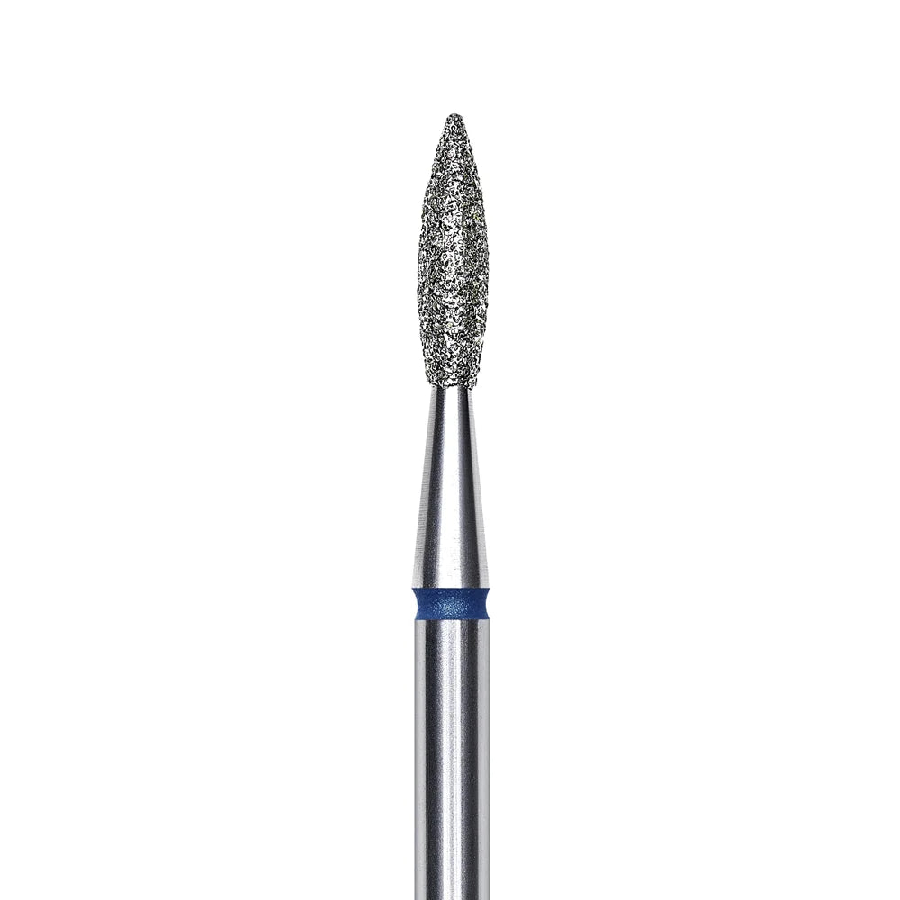 Fraise diamantée Flamme pointue - La fraise grain moyen bleu